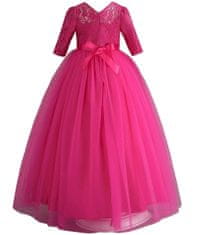 Princess Dievčenské spoločenské šaty veľkosti 128 - ružové