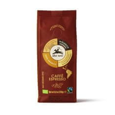 Alce Nero Talianska BIO Espresso mletá káva 100% Arabica z horských plodín BIO Fair Trade "Caffe Espresso | Caffe Coltivato tra 1250 e 1800 mt | Pražená a mletá káva" 250g Alce Nero