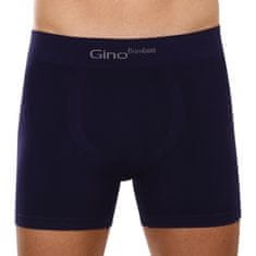 Gino Pánske boxerky bezšvové bambusové modré (54004) - veľkosť M