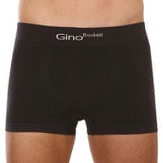 Gino Pánske boxerky bambusové bezšvové čierne (53004) - veľkosť L