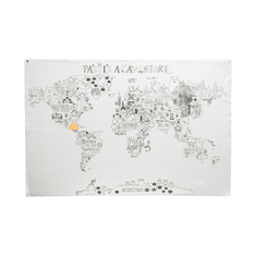 Amadeus Amadeus Samolepiaca mapa sveta na vyfarbenie 90 x 60 cm