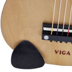 Viga Toys Detská drevená gitara Viga Natural 21 palcov 6 strún