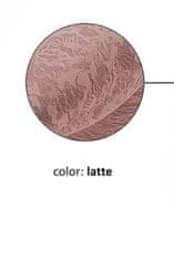 Knittex Pančuchy Romance s kvetinovým vzorom XL LATTE (biela káva)