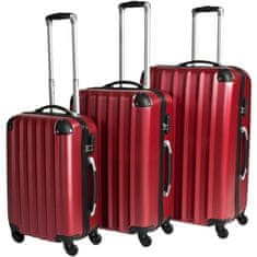 Sada 3 pevných cestovných kufrov