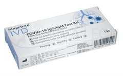 Singclean COVID-19 rýchlostest koronavírus IgG / IgM 1 ks