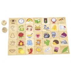 Viga Toys Learning Puzzle Triedenie zmyslov 37 el. Montessori