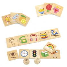 Viga Toys Learning Puzzle Triedenie zmyslov 37 el. Montessori