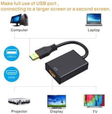 PremiumCord USB 3.0 redukce na HDMI sa zvukem