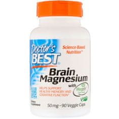 Brain Magnesium, 50 mg, 90 rastlinných kapsúl