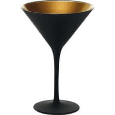 Stulzle Oberglas Koktailový pohár Stölzle Elements 240 ml, čierny/zlatý, 6x