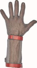 Oceľová obojručná rukavica Bátmetall 171350 s chráničom predlaktia, dĺžka 15 cm