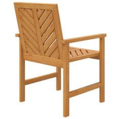 Vidaxl Záhradné jedálenské stoličky 3 kusy z masívneho akáciového dreva