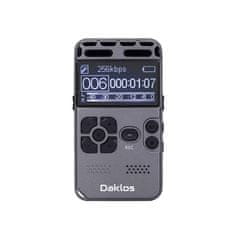 Daklos DRAGON 8 GB profesionálny diktafón a MP3 prehrávač, diktafón, záznam hlasu, zvuku a telefónnych hovorov