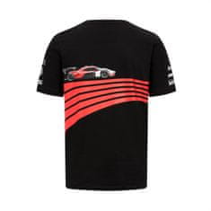 Porsche tričko FANWEAR 23 černo-bielo-červené L