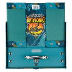 Skladací školský kufrík Dinosaurs World s kovaním