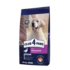 Club4Paws Premium pre dospelých psov veľkých plemien s kačacim mäsom 14kg