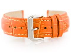 Tayma Kožený remienok na hodinky W64 - oranžový 20 mm