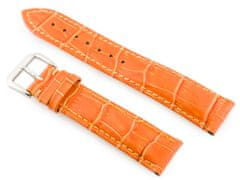 Tayma Kožený remienok na hodinky W64 - oranžový 20 mm