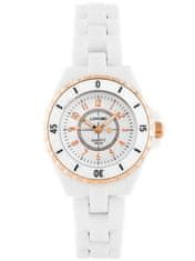 LONGBO Dámske hodinky Longbo – kanál – biela/zlatá (Zx609b)