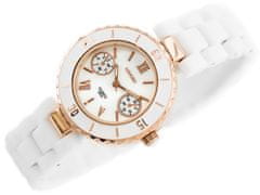 LONGBO Dámske hodinky Longbo – kanál – biela/zlatá (Zx610a)