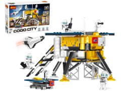 Cogo City stavebnica Lunární modul s kosmonauty kompatibilná 595 dielov