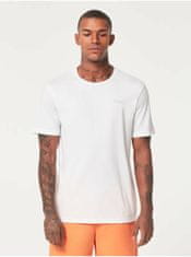 Oakley Biele pánske tričko s potlačou na chrbte Oakley XL