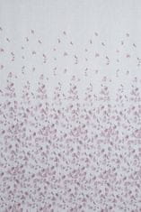 DESIGN 91 Dekoračná záclona s krúžkami - Noemi, fialové kvietky 140 x 250 cm