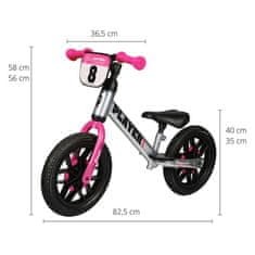 Qplay Detský balančný bicykel Player ružové