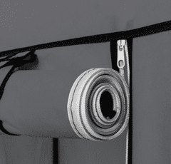 Noah Látková šatníková skriňa, sivá, skladacia, šatníková skriňa 170×170 cm