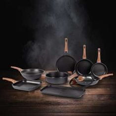 Rosmarino Panvica wok Black Line, 30cm, Najvšestrannejšia panvica, ktorá nesmie chýbať v žiadnej kuchyni. Moderná technológia varenia s efektom horúceho kameňa.