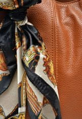 Carla Ferreri Dámska kožená kabelka CF1750 Cognac
