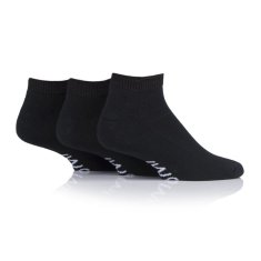 IOMI 3 páry zdravotné členkové Diabetik ponožky s froté chodidlom Čierne Veľkosť: 37-42