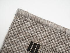 Kusový koberec Floorlux 20329 Silver/Black – na von aj na doma 60x110