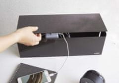 Yamazaki Box na nabíjačky Web Cable Box, čierny