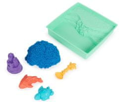 Škatuľa tekutého piesku s podložkou modrá