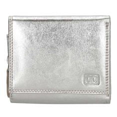 Double-D Strieborná malá kožená peňaženka "Clarrisa"