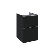 Elita Look, bočná závesná skrinka 40x45x64 cm 2S PDW, čierna matná, ELT-168112