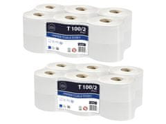 ELLIS Ecoline Dvojvrstvový celulózový toaletný papier 12 rolky