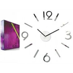 Flexistyle 3D Nalepovacie hodiny Diy Admirable L Sweep 54D-0, zrkadlové 50-75cm
