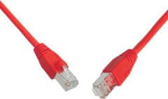 Solarix Patch kábel CAT6 SFTP PVC 0,5m červený snag-proof