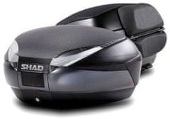 SHAD vrchný kufor SH48 Premium Smart tmavo šedý/carbon s opierkou