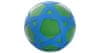 E-Jet Sport Multipack 2ks Cross Ball gumová lopta zelená-modrá