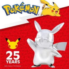 Jazwares Pokémon 25. výročie strieborný Pikachu plyšák