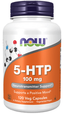 NOW Foods 5-HTP, 100 mg, 120 rastlinných kapsúl