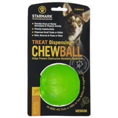 StarMark Hračka guma Chew ball loptu M zelený