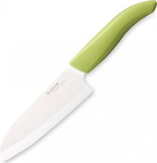 Kyocera keramický nůž s bílou čepelí/ 14 cm dlouhá čepel/ zelená plastová rukojeť