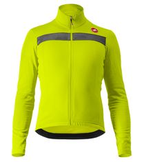Castelli pánsky cyklistický dres Puro 3 Jersey Electric Lime/Black Reflex žltá/čierna L