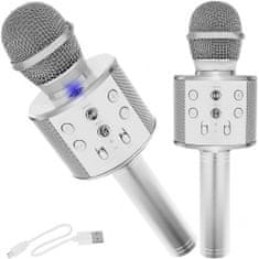 Izoksis Izoxis 22188 Karaoke bluetooth mikrofón strieborná