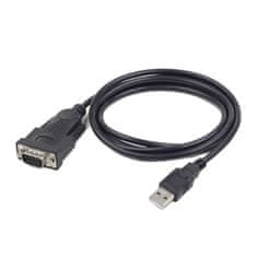CABLEXPERT Kábel adaptér USB-serial 1,5m 9 pin (com), čierny