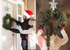 Tutumi Vianočný vešiak na dvere hviezda 37cm 301079